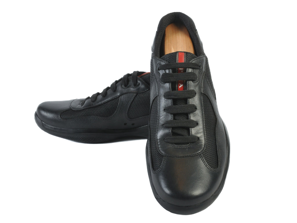 Prada Black Luna Rosa Sneakers