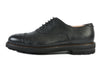 Henderson Black Pebbled Leather Cap Toe Oxfords