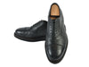 Henderson Black Pebbled Leather Cap Toe Oxfords