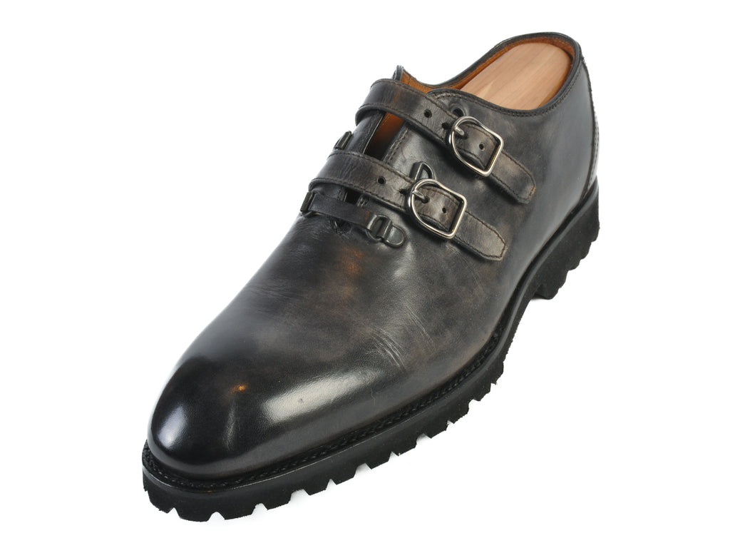 Bontoni Grey Strap Shoes