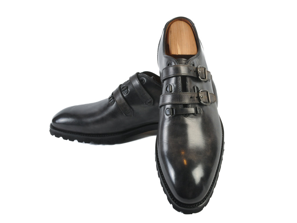 Bontoni Grey Strap Shoes