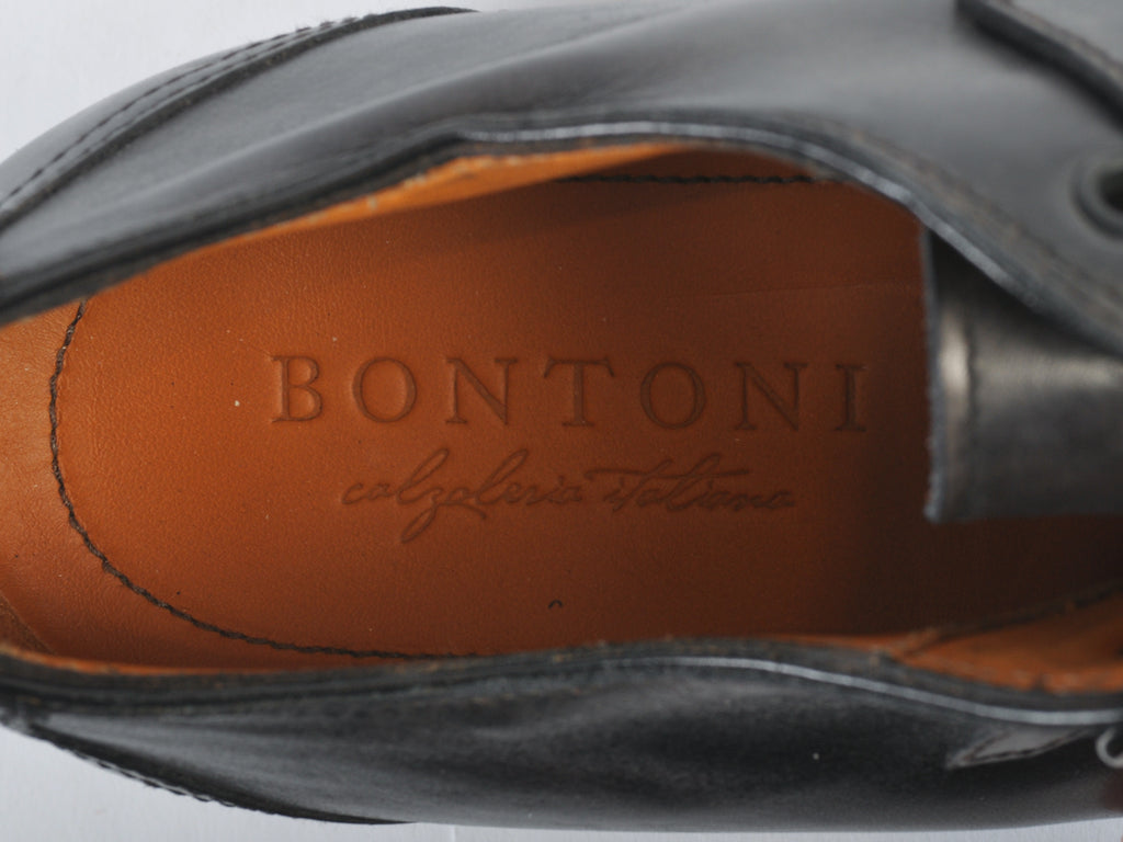 Bontoni Grey Strap Shoes