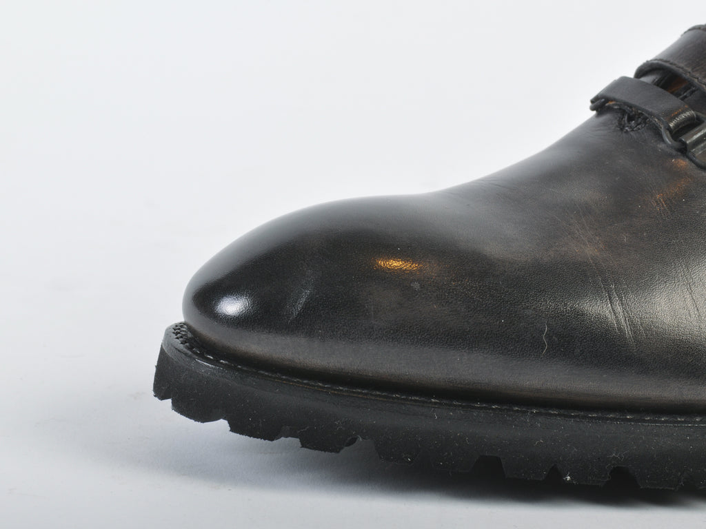 Bontoni Grey Strap Shoes
