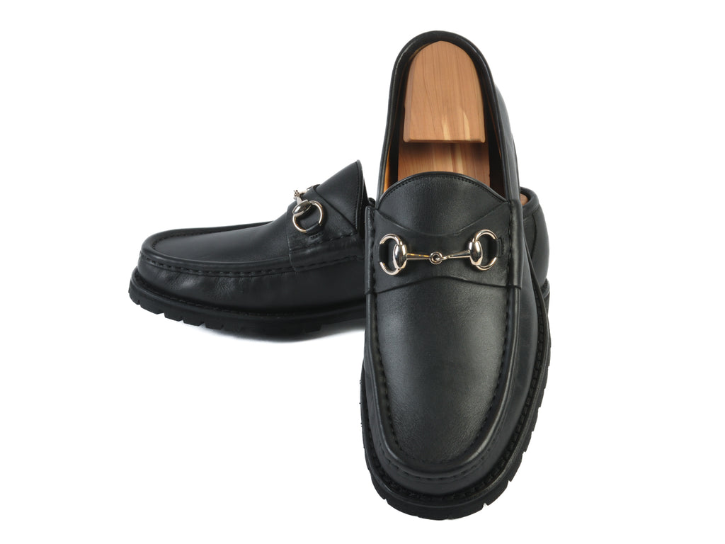 Gucci Black Horsebit Loafers