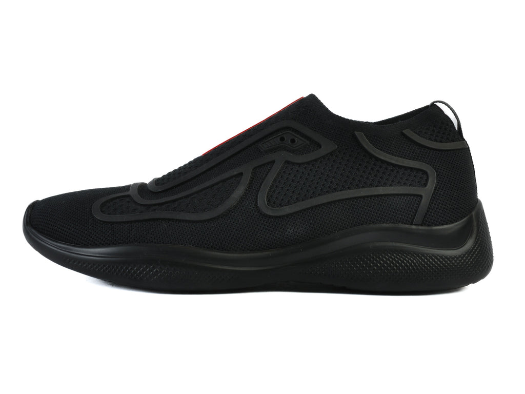 Prada Black Slip-On Sneakers