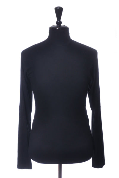 ZZegna Black Performance Mock Neck Sweater