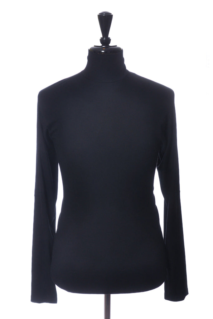 ZZegna Black Performance Mock Neck Sweater