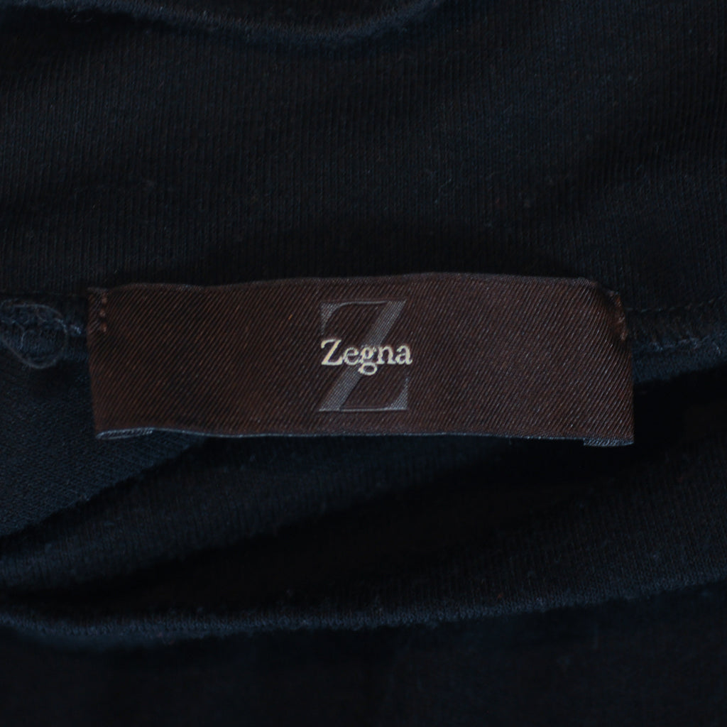 ZZegna Black Performance Mock Neck Sweater