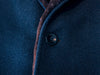 Loro Piana Dark Blue Jersey Novalis Nutria Fur Lined Coat