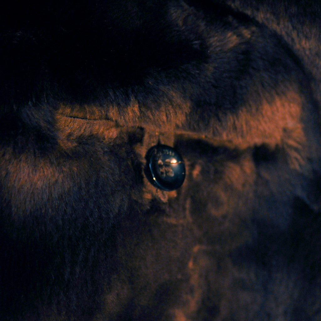 Loro Piana Dark Blue Jersey Novalis Nutria Fur Lined Coat