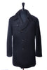 Armani Collezioni Black Water Repellant Twill Overcoat