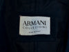 Armani Collezioni Black Water Repellant Twill Overcoat