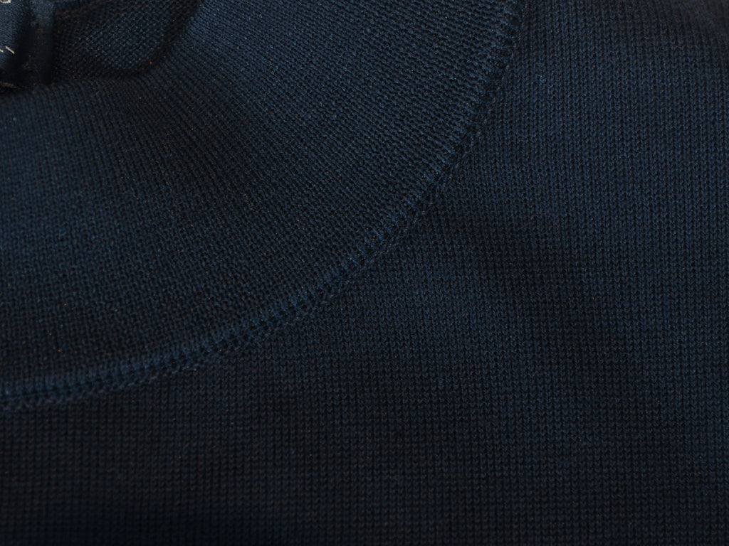St. Croix Black Mock Neck Sweater