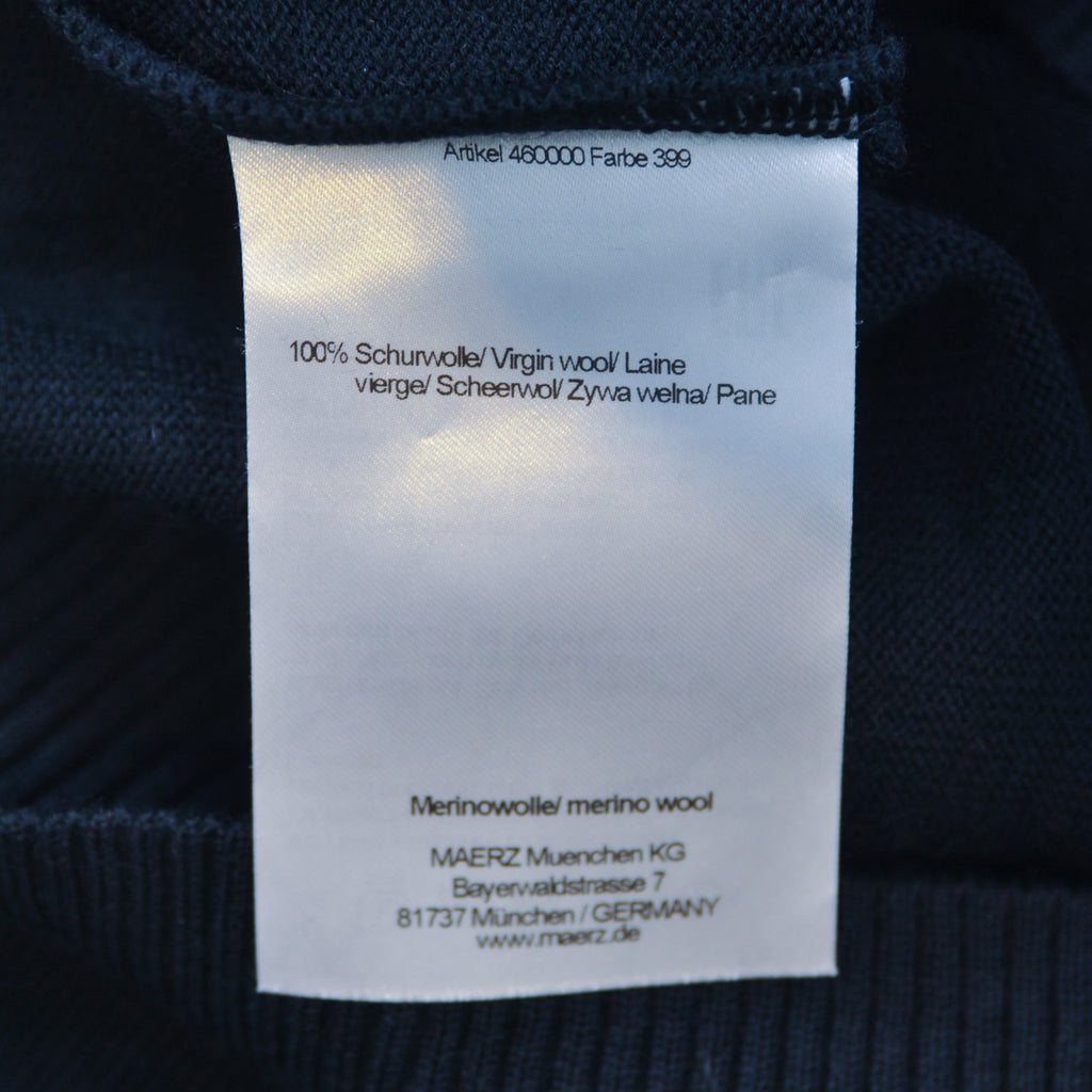 Maerz Muenchen Navy Blue Merino Wool Sweater Vest