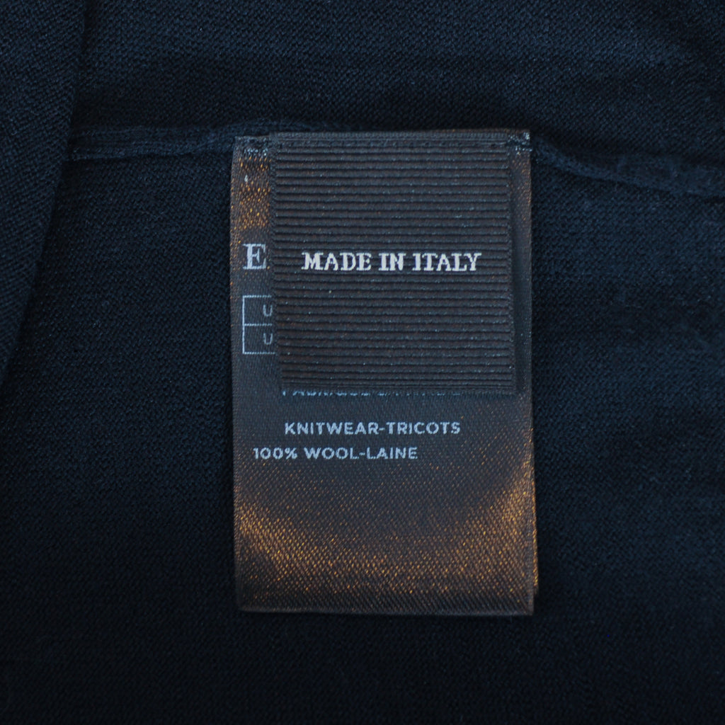 Ermenegildo Zegna Navy Blue High Performance Roll Neck Sweater