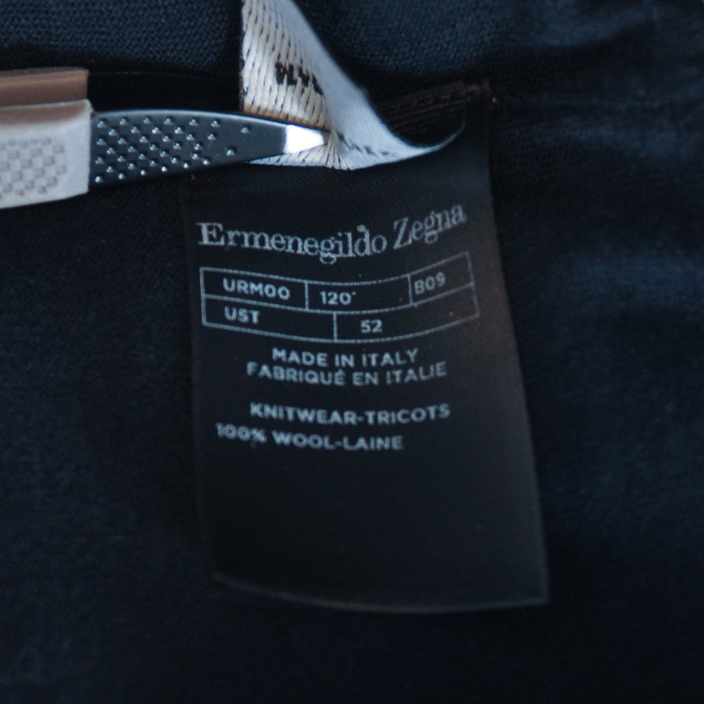 Ermenegildo Zegna Navy Blue High Performance Roll Neck Sweater
