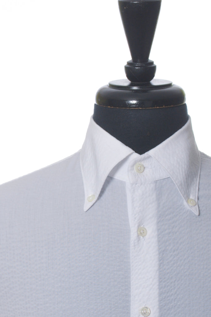 Stenstroms White Seersucker Shirt