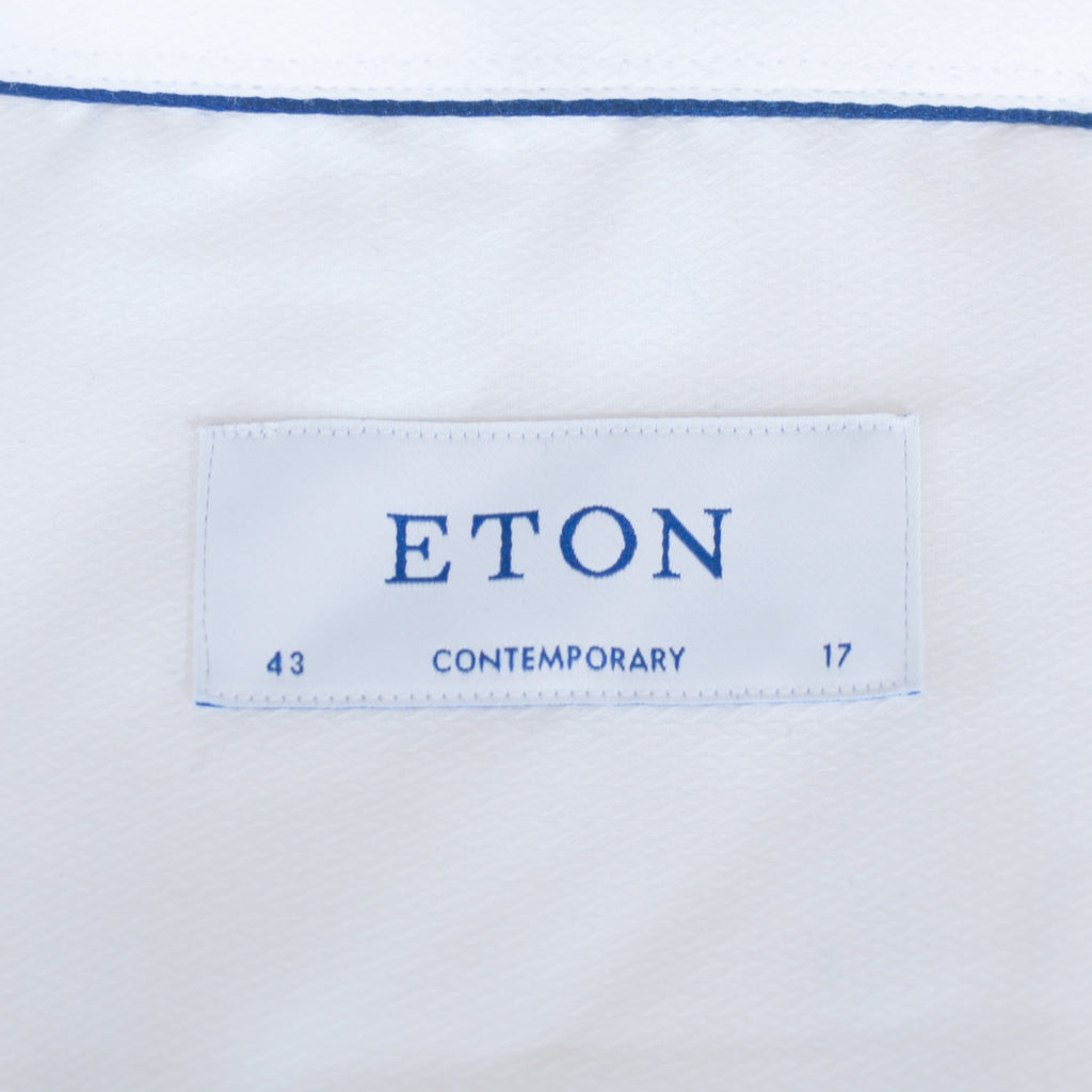 Eton NWT White Twill Contemporary Fit Shirt