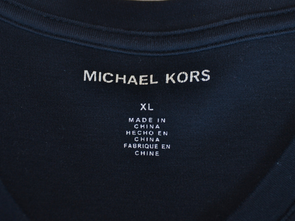 Michael Kors Black V-Neck T-Shirt