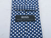 Hugo Boss Blue on Silver Check Silk Tie