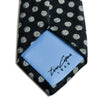 Tino Cosma Grey on Black Brushed Silk Polka Dot Tie