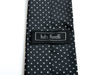 Italo Ferretti White on Black Polka Dot Tie