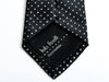 Italo Ferretti White on Black Polka Dot Tie