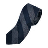 Dion Navy Blue Striped Woven Silk Tie