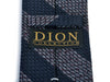 Dion Navy Blue Striped Woven Silk Tie