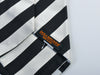Dolcepunta Black on Sky Grey Striped Tie