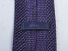 Brioni Purple Polka Dot Pleated Silk Tie