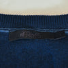 Raffi Navy Blue Cashmere V-Neck Sweater