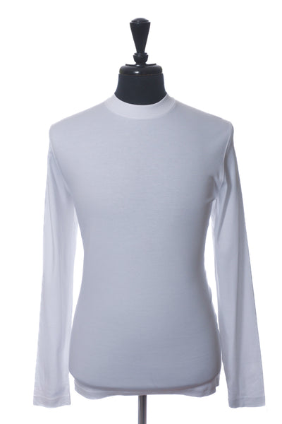 Robert Barakett White Pima Cotton Long Sleeve T-Shirt