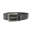 Hugo Boss Petros Grey Embossed Cow Skin Leather Belt
