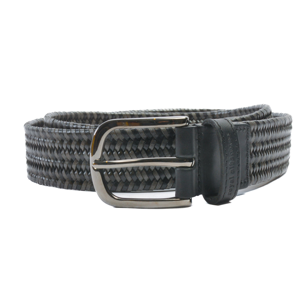 Royal Albartross Grey and Black Web Belt