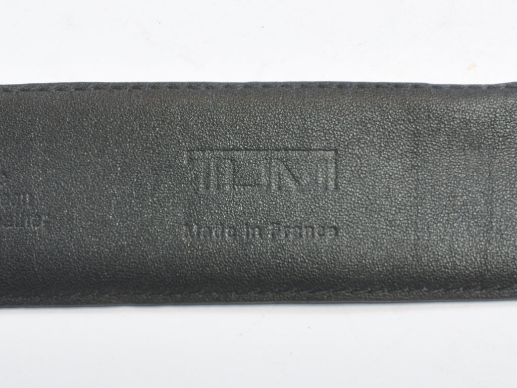 Tumi Black Canvas and  Leather Belt