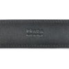 Prada Black Textured Leather Belt