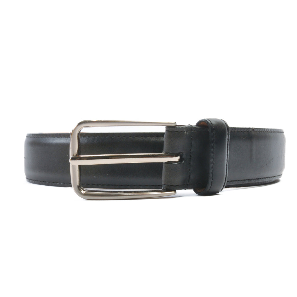 Lejon Black Oil Tanned Harness Leather Belt