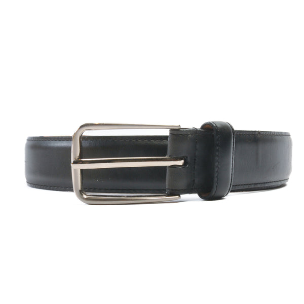 Lejon Black Oil Tanned Harness Leather Belt