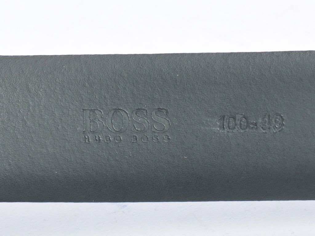 Hugo Boss Black Corinno Embossed Cow Skin Leather Belt