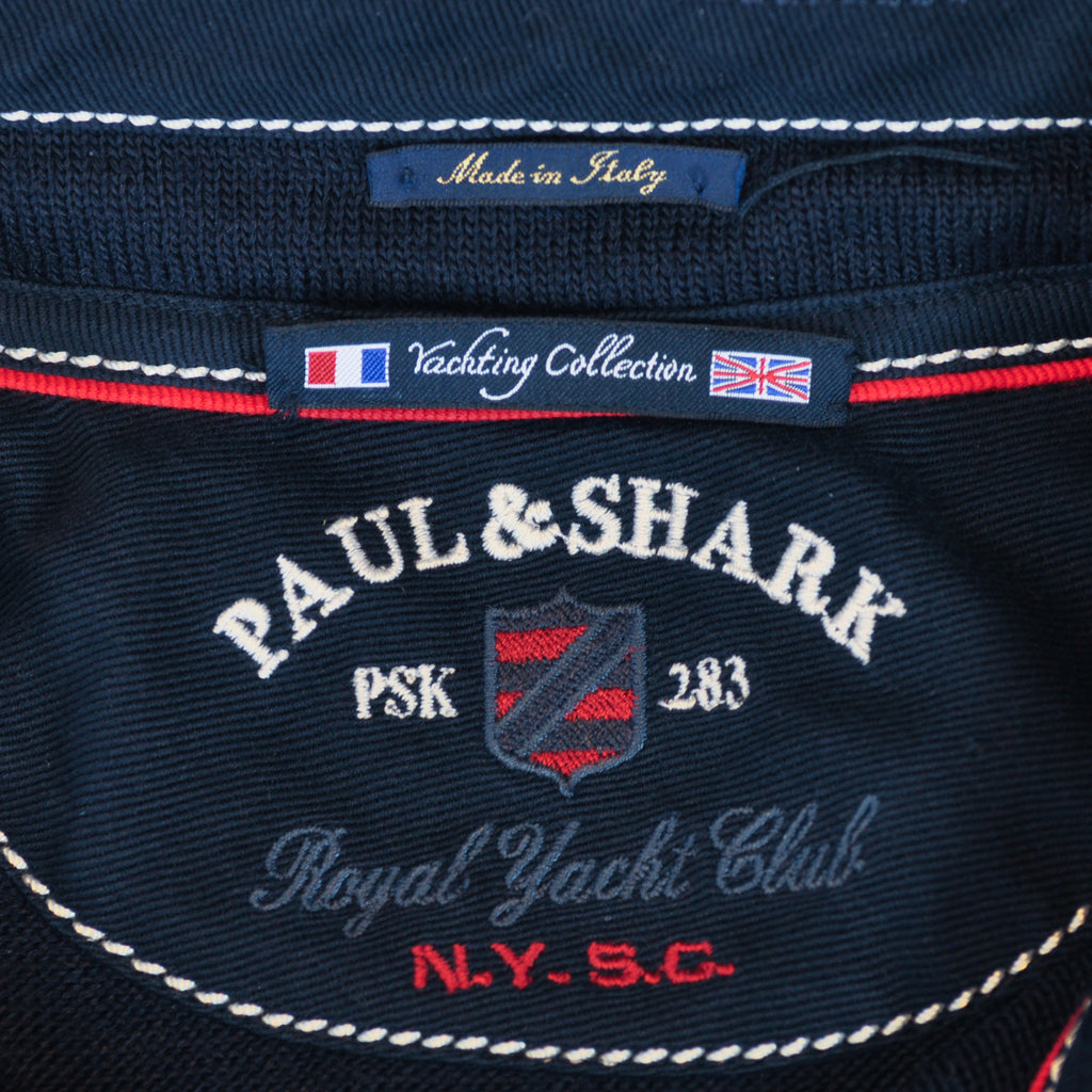 Paul & Shark Navy Blue Full Zip Sweater Vest