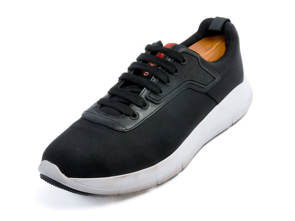 Prada Black Runners at Luxmrkt Mens Wear Luxury Consignment Edmonton luxmrkt.ca luxmrkt.com