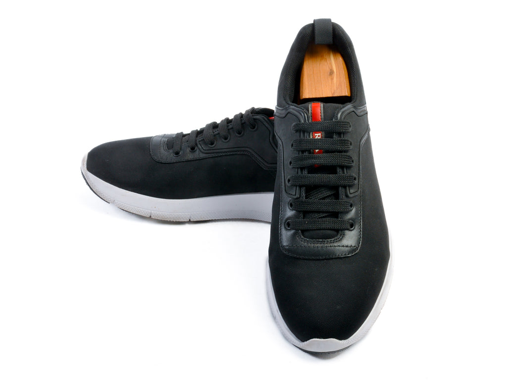 Prada Black Runners at Luxmrkt Mens Wear Luxury Consignment Edmonton luxmrkt.ca luxmrkt.com