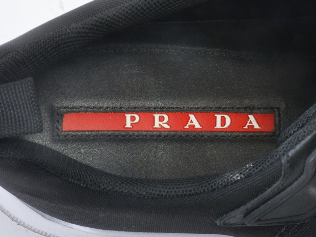 Prada Black Runners at Luxmrkt Mens Wear Luxury Consignment Edmonton luxmrkt.ca luxmrkt.com
