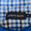 Ethnic Blue Long Sleeve Polo Shirt