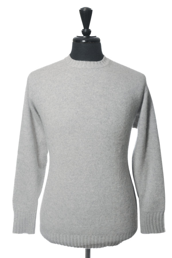 Burberry Sand Grey Scottish Cashmere Crew Neck Sweater