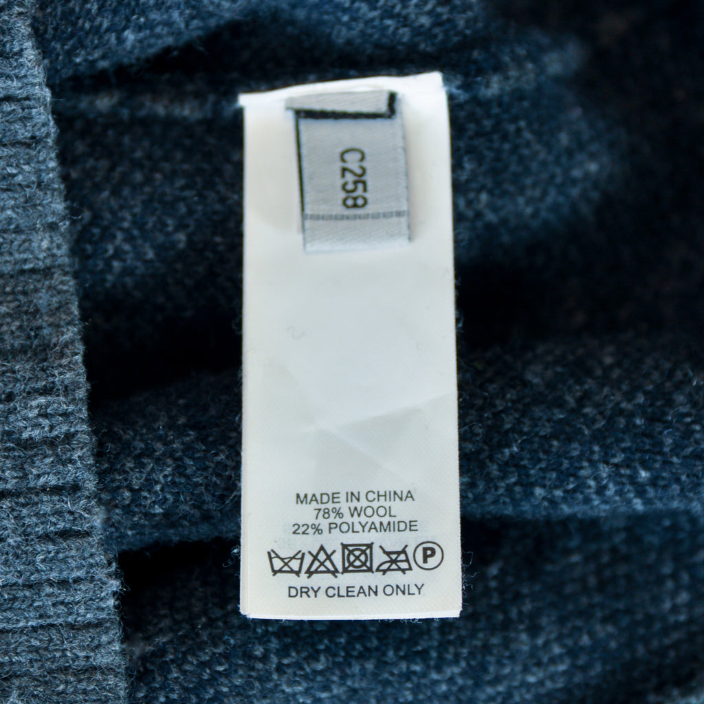 Jack Spade Navy on Grey Houndstooth Crew Neck Sweater