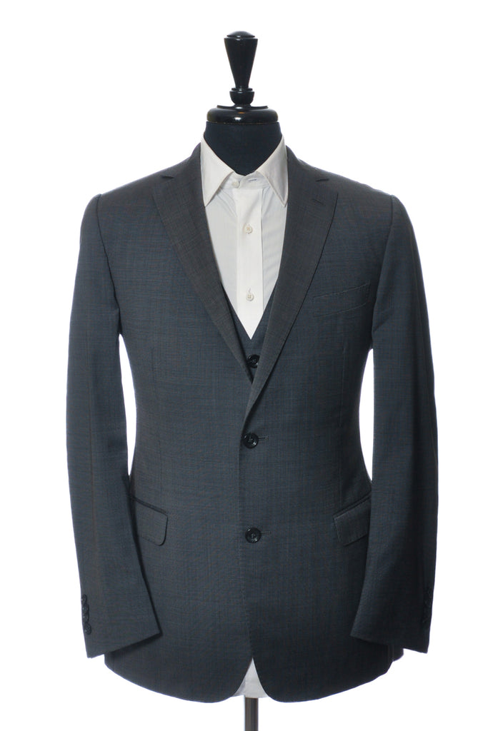 ZZegna Grey Drop 8 Three Piece Suit