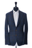 Edmonton Consignment Gabo Napoli Blue Check Cashmere Blend Blazer