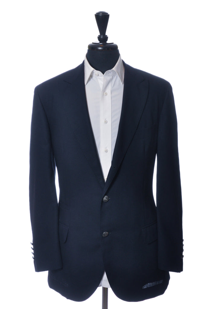 Brunello Cucinelli Navy Blue Wool Blazer